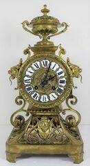 Antique French brass table clock Clock
