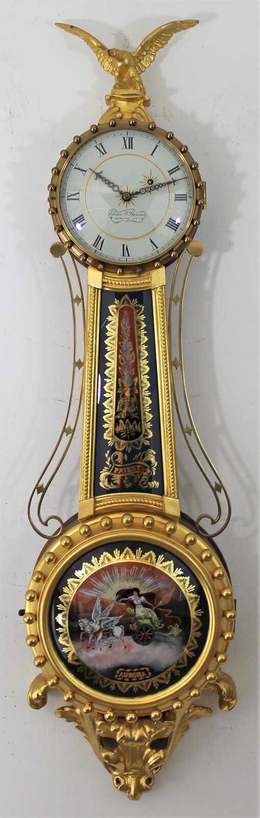 Antique Stennes girandole Clock — Antique Clocks Price Guide