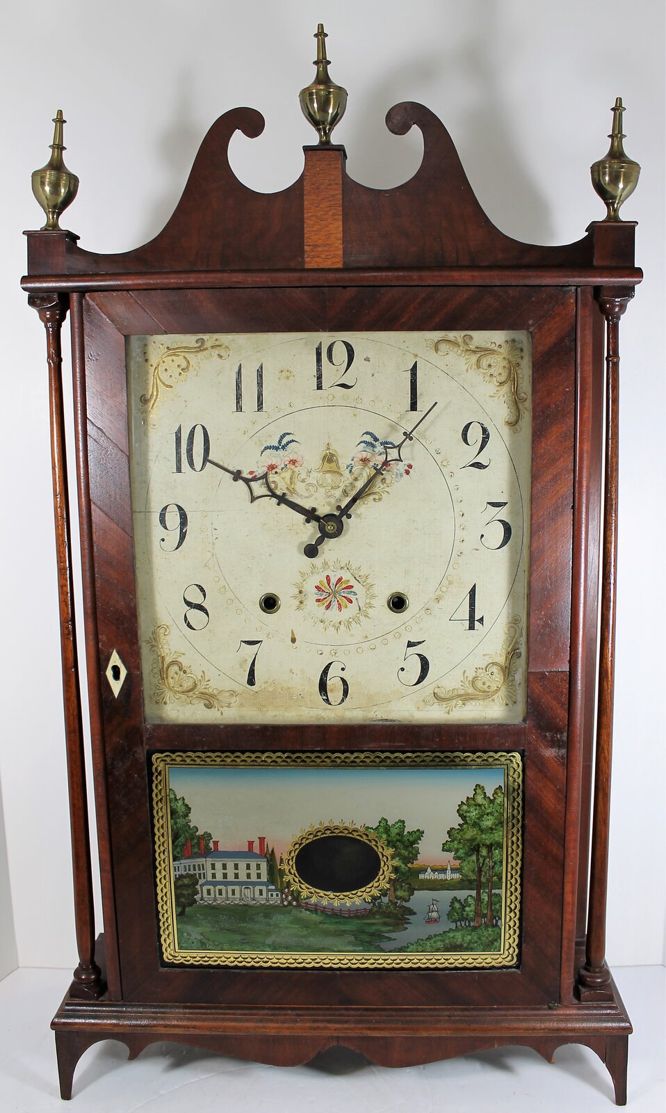 Antique Terry, Eli pillar & scroll Clock — Antique Clocks Price Guide