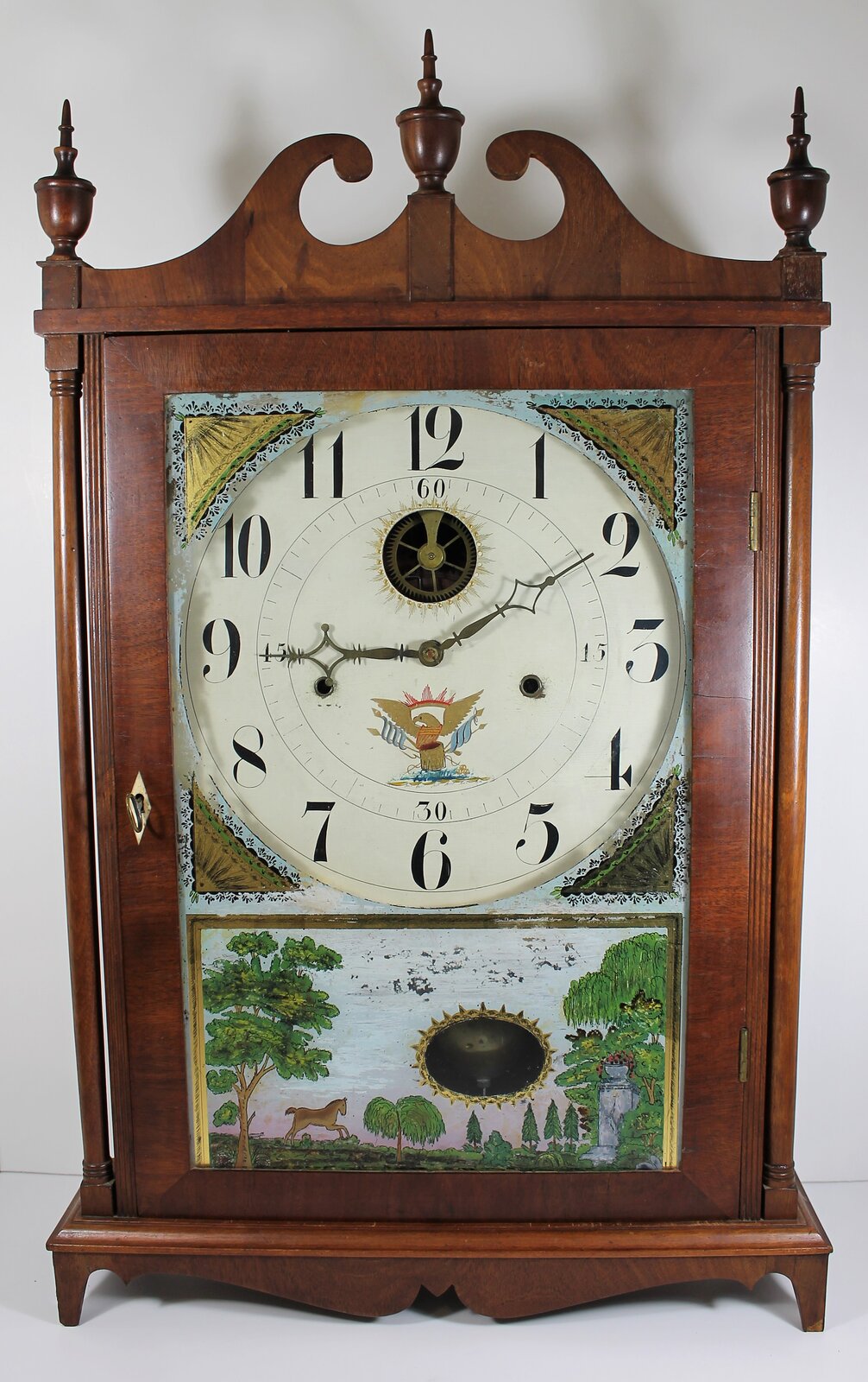 Antique Seth Thomas pillar & scroll - inside/outside Clock — Antique Clocks Price Guide