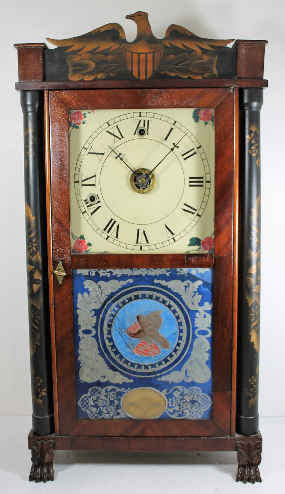 Antique Hoadley miniature time & alarm Clock — Antique Clocks Price Guide