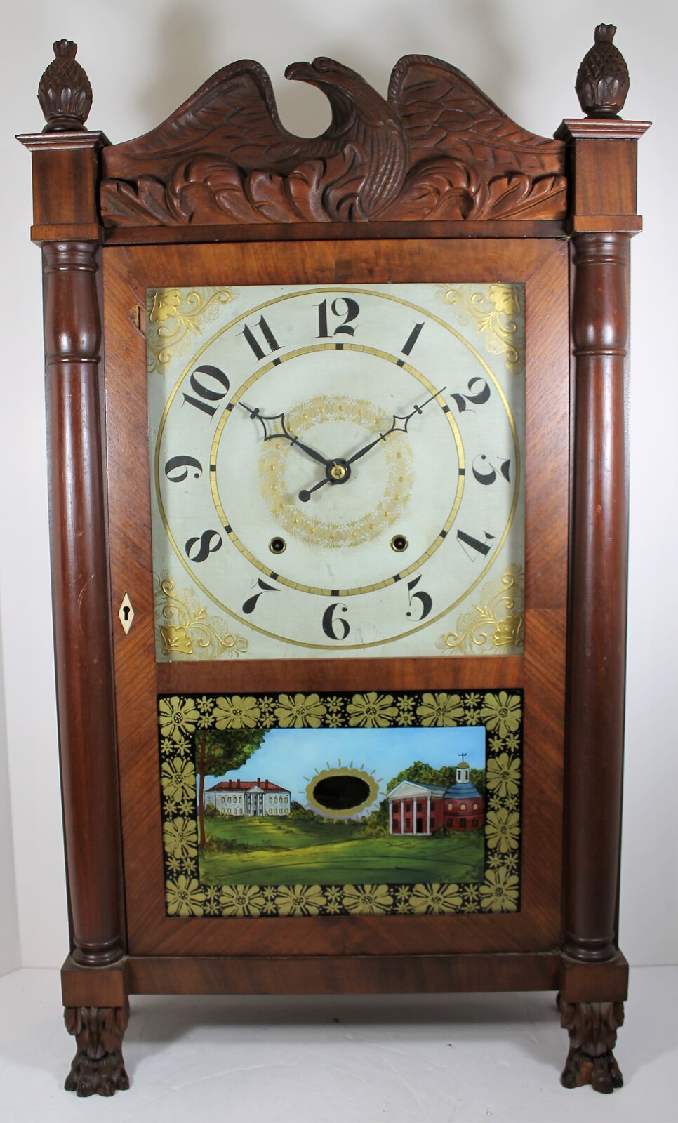 Antique Whiting C&S short drop Clock — Antique Clocks Price Guide