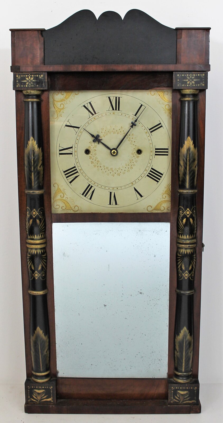 Antique unknown looking glass Clock — Antique Clocks Price Guide