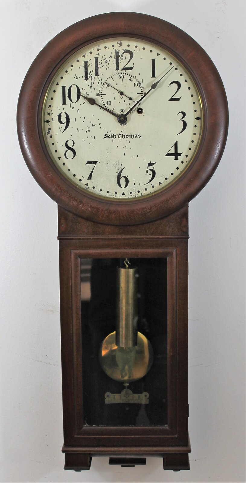 Antique Seth Thomas Regulator No. 2 walnut Clock — Antique Clocks Price Guide