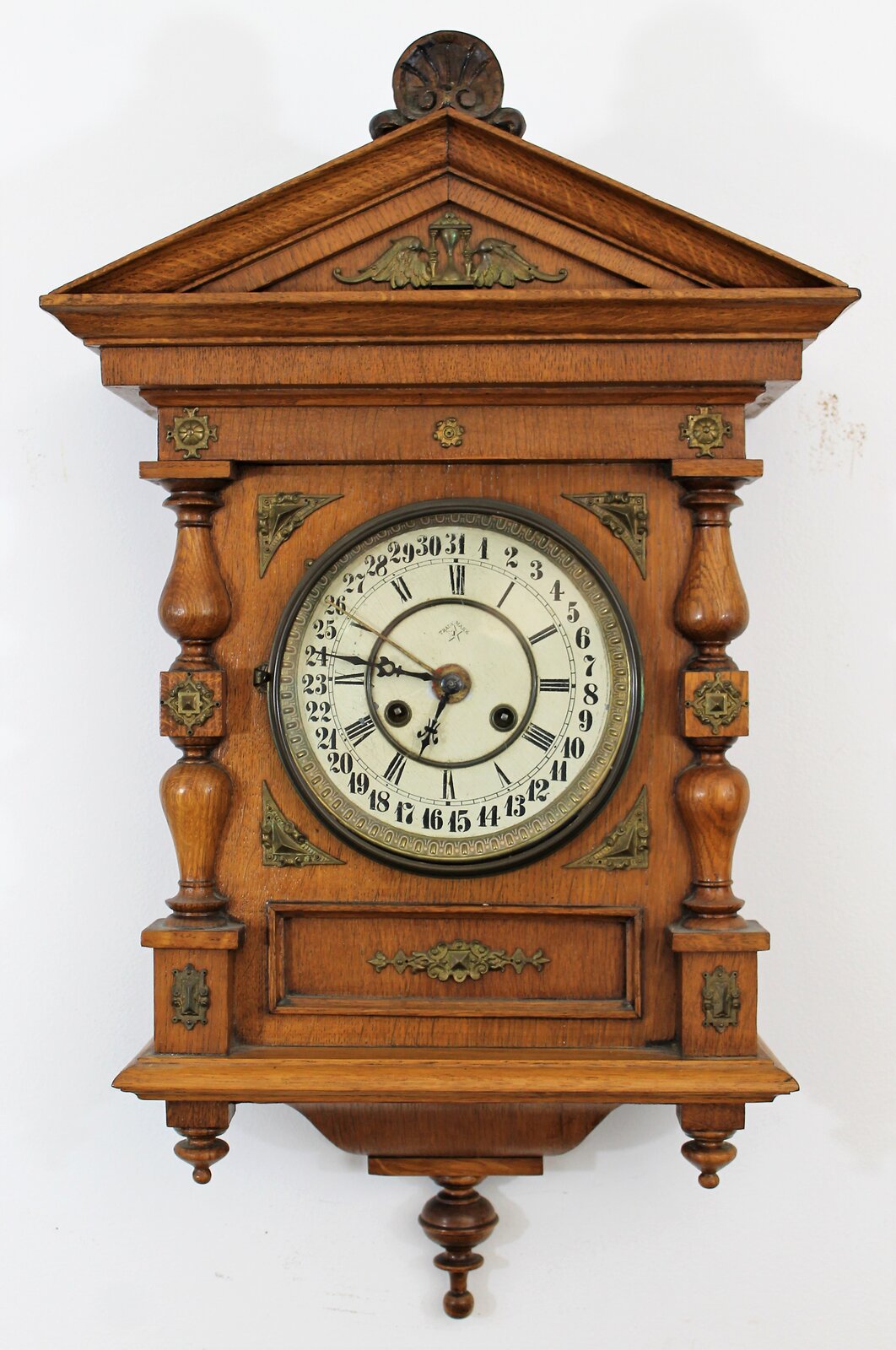 Antique Junghans wall calendar Clock — Antique Clocks Price Guide