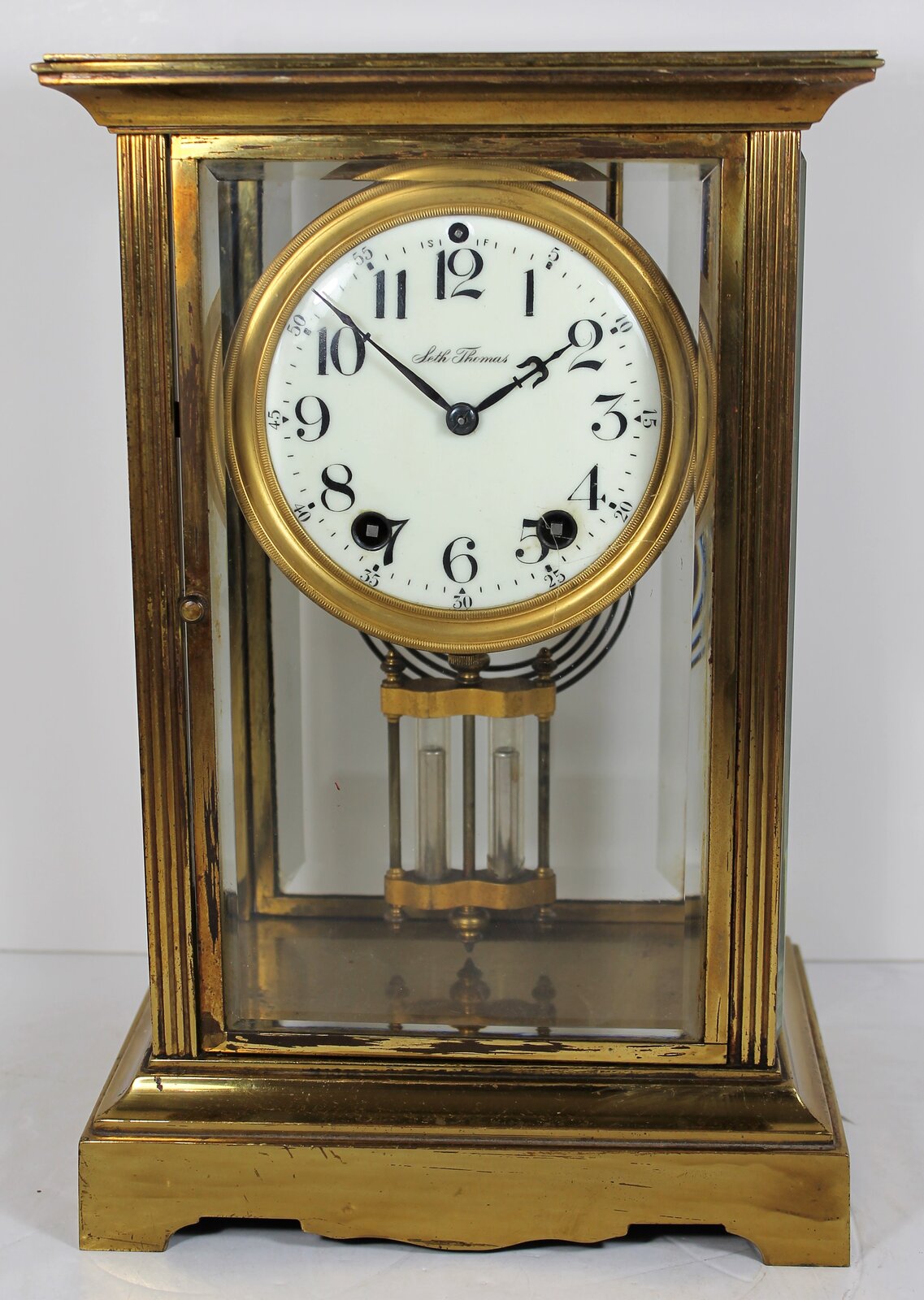 Antique Seth Thomas crystal regulator Clock — Antique Clocks Price Guide