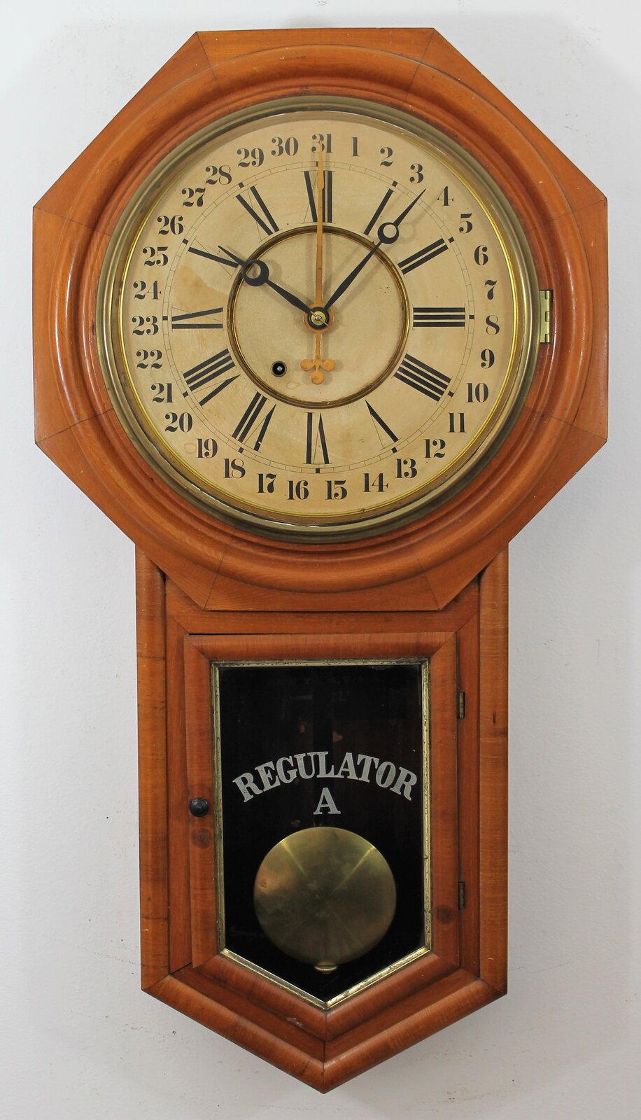 Antique Ansonia Regulator A Calendar Clock — Antique Clocks Price Guide