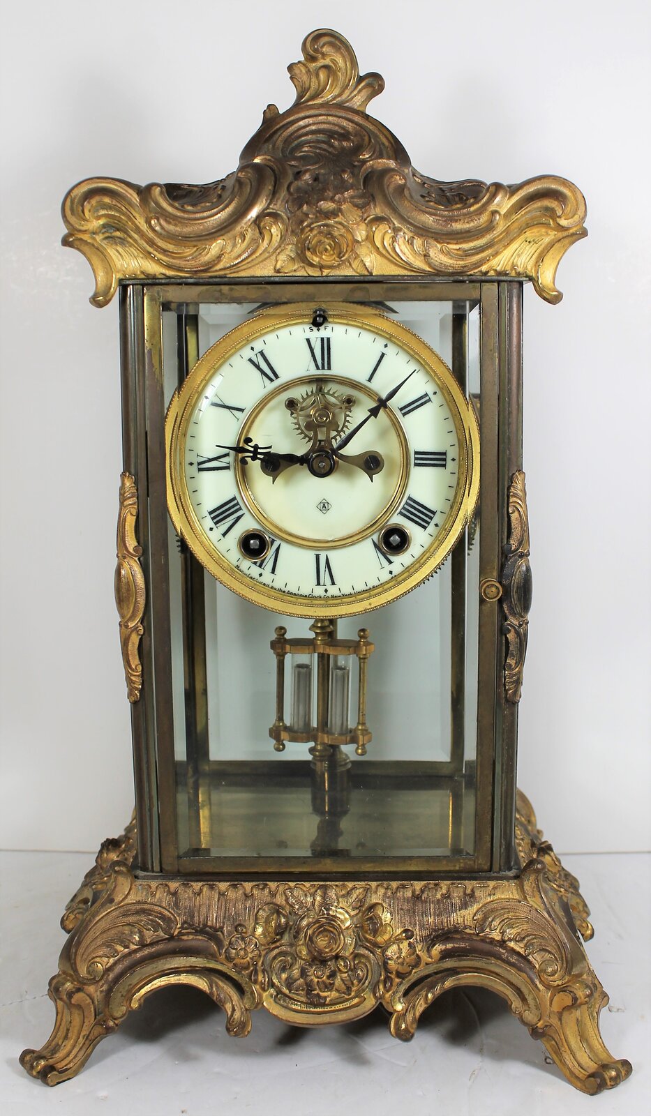 Antique Ansonia Zenith crystal regulator Clock — Antique Clocks Price Guide