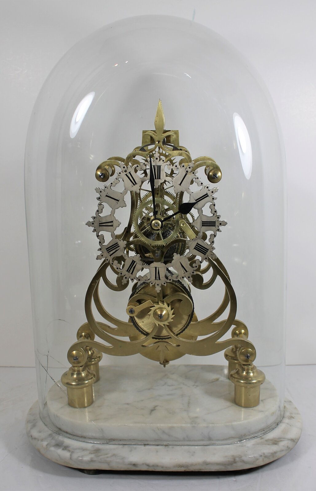 Antique English skeleton Clock — Antique Clocks Price Guide