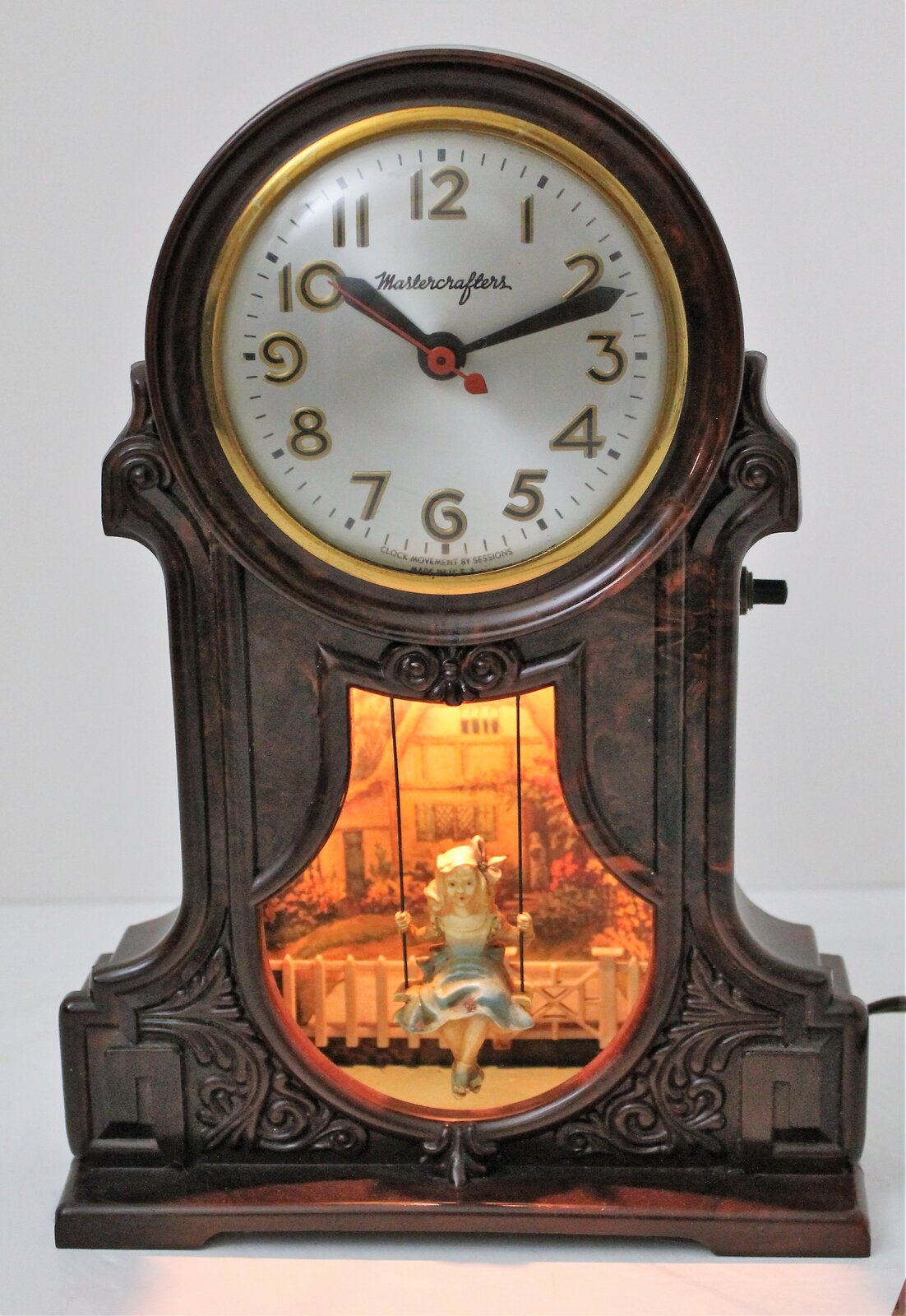 Antique Mastercrafters Swingtime Clock — Antique Clocks Price Guide