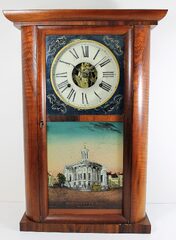 Antique Jerome C&N round-sided shelf Clock