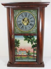 Antique Jerome C&N round-sided shelf Clock