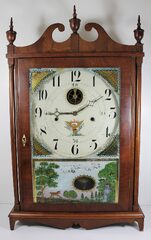 Antique Seth Thomas pillar & scroll - inside/outside Clock