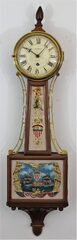 Antique Waltham lever banjo Clock