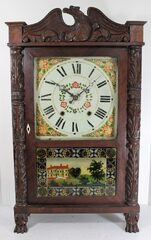 Antique Mitchell & Atkins carved C&S Clock