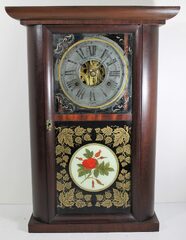 Antique Jerome Gilbert Grant round-sided shelf Clock