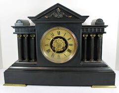Antique Vincenti black marble Clock