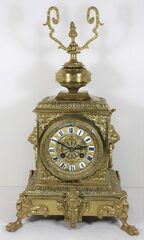 Antique Japy Freres brass shelf Clock