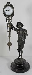 Antique unknown onion boy swinger Clock