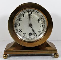 Antique Chelsea Base and ball Feet Clock