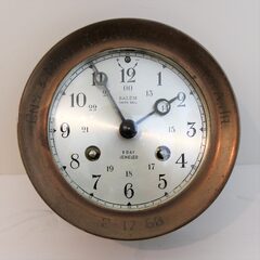 Antique Salem Clock Co Ship's Bell Clock