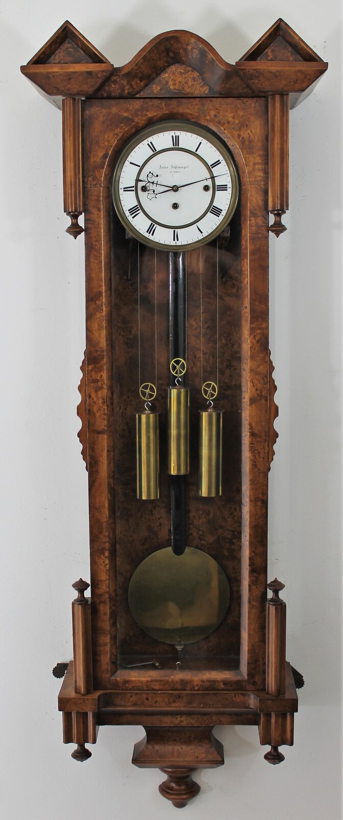 Antique Schlesenger 3 wt Vienna Clock — Antique Clocks Price Guide