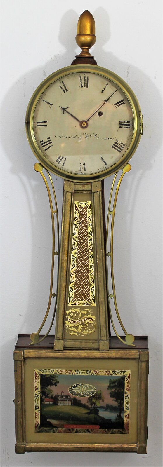 Antique Cummens presentation banjo Clock — Antique Clocks Price Guide