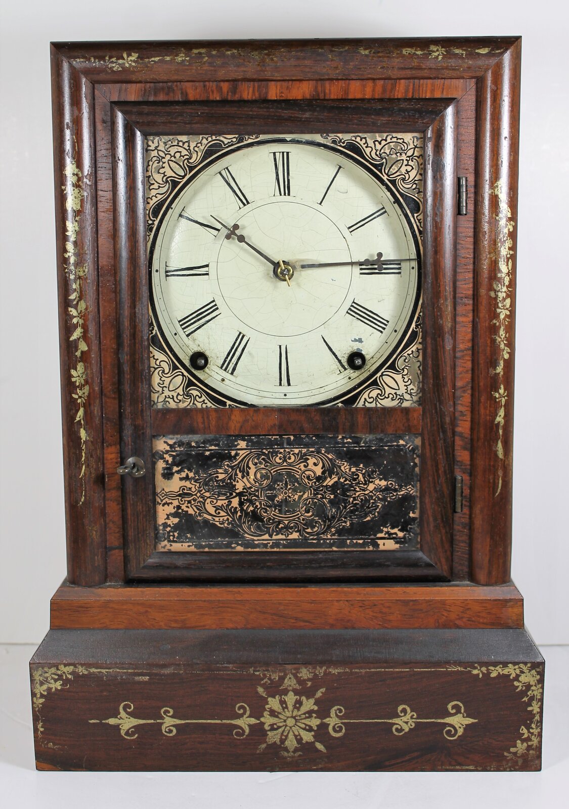 Antique Terry & Andrews gilt cottage Clock — Antique Clocks Price Guide