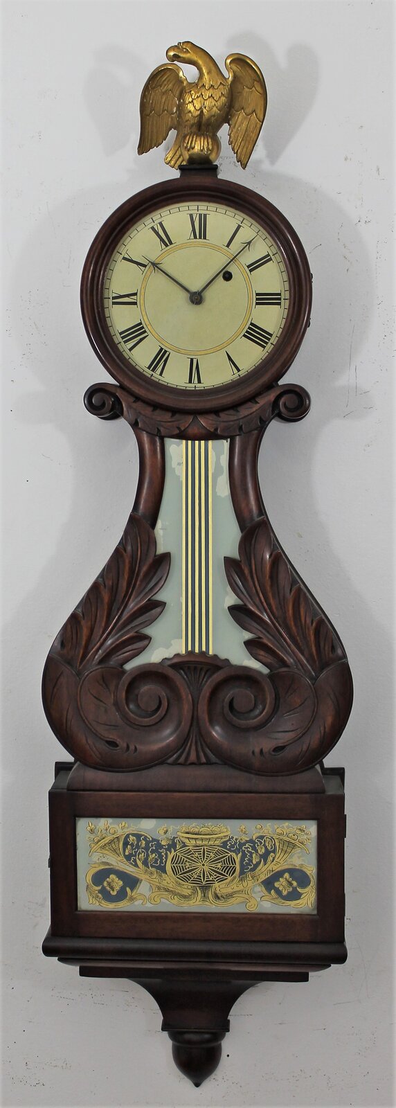 Antique unknown box lyre banjo Clock — Antique Clocks Price Guide