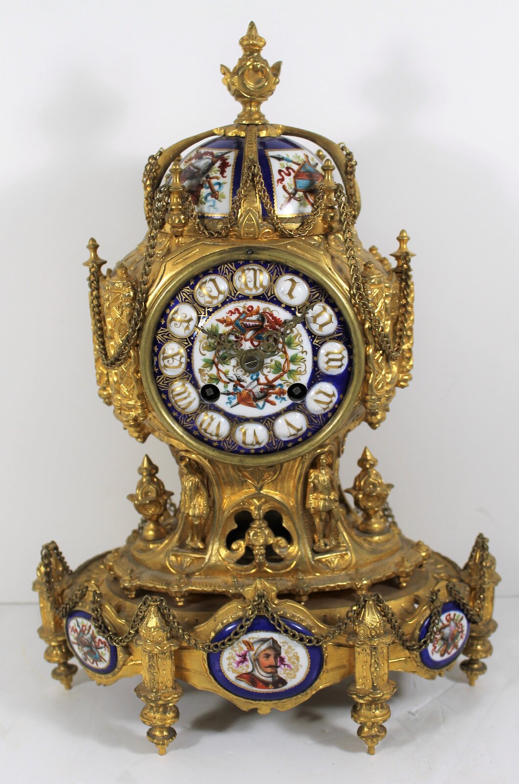 Antique Japy Freres brass table clock Clock — Antique Clocks Price Guide