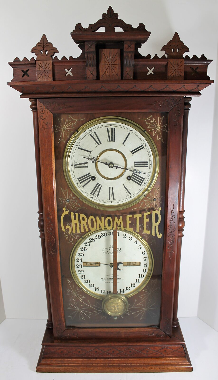 Antique Ithaca Chronometer Clock — Antique Clocks Price Guide