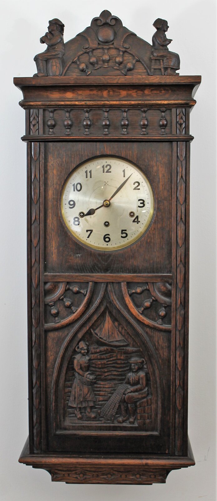 Antique Junghans carved box chime wall Clock — Antique Clocks Price Guide