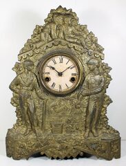 Antique Muller ball players REPRO Clock