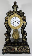 Antique French boulle portico Clock