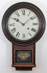Antique Welch Round Top Drop Clock