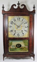 Antique Jeromes & Darrow pillar & scroll Clock