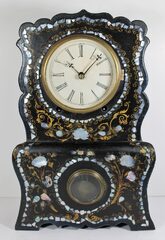Antique American Clock Co paper mache shelf Clock