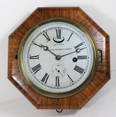 Antique Welch Octagon lever 6 inch Clock
