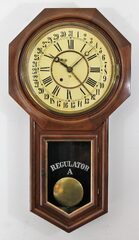 Antique Ansonia Regulator A Calendar Clock