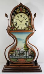 Antique Brown Acorn Clock