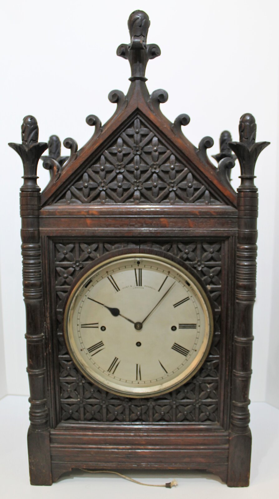 Antique Hunt & Roskell 8 bell fusee bracket Clock — Antique Clocks Price Guide