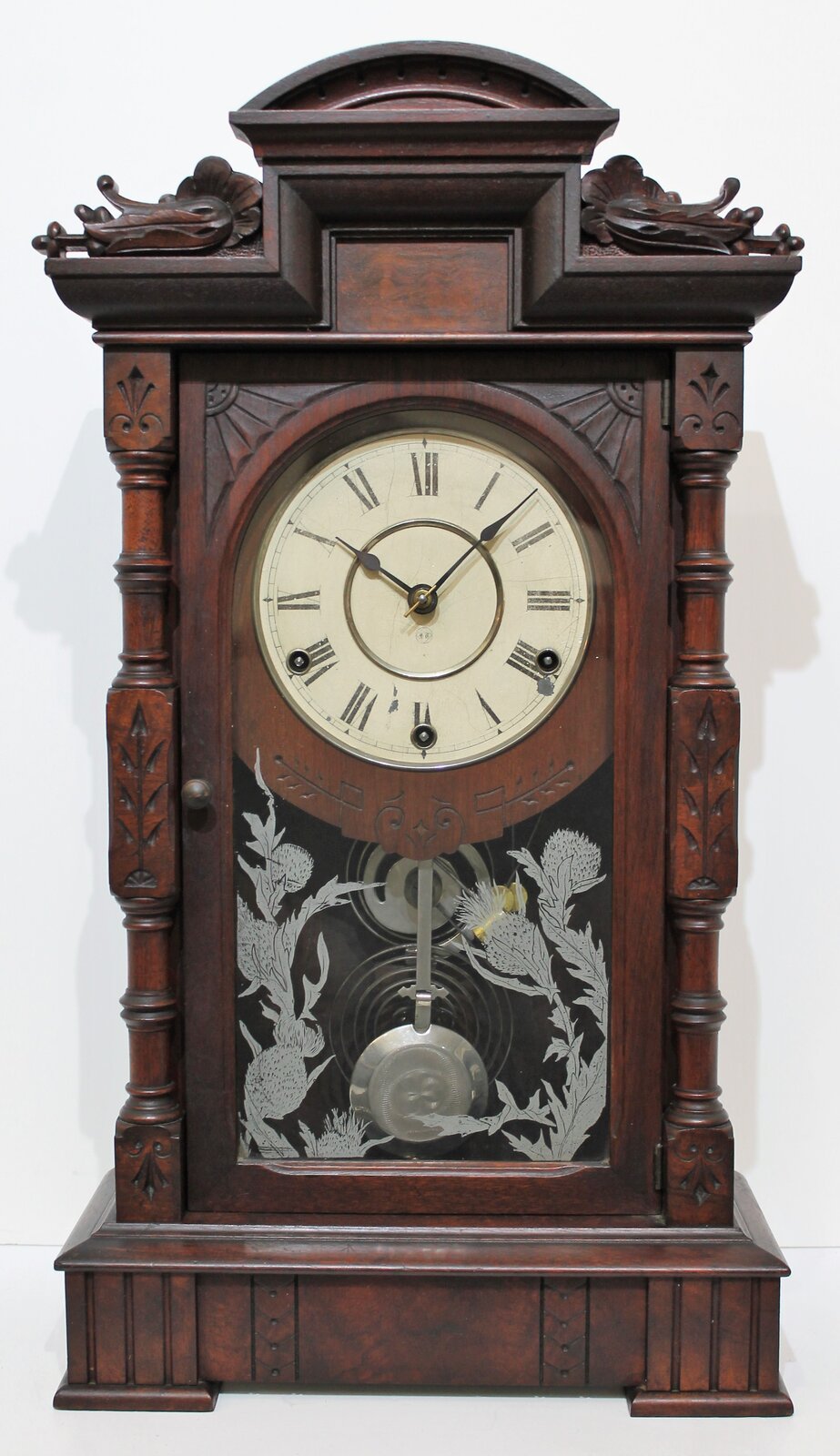 Antique Seth Thomas Hecla - walnut Clock — Antique Clocks Price Guide