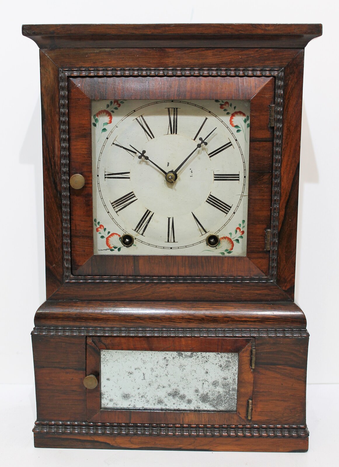 Antique Johnson ripple-front cottage Clock — Antique Clocks Price Guide