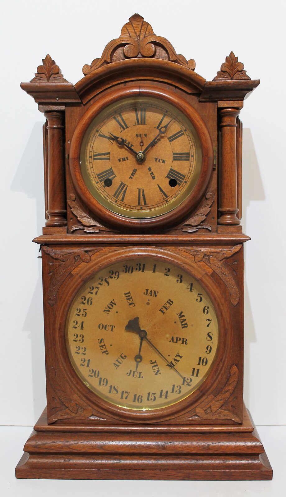 Antique Ingraham Ingraham Calendar Clock — Antique Clocks Price Guide