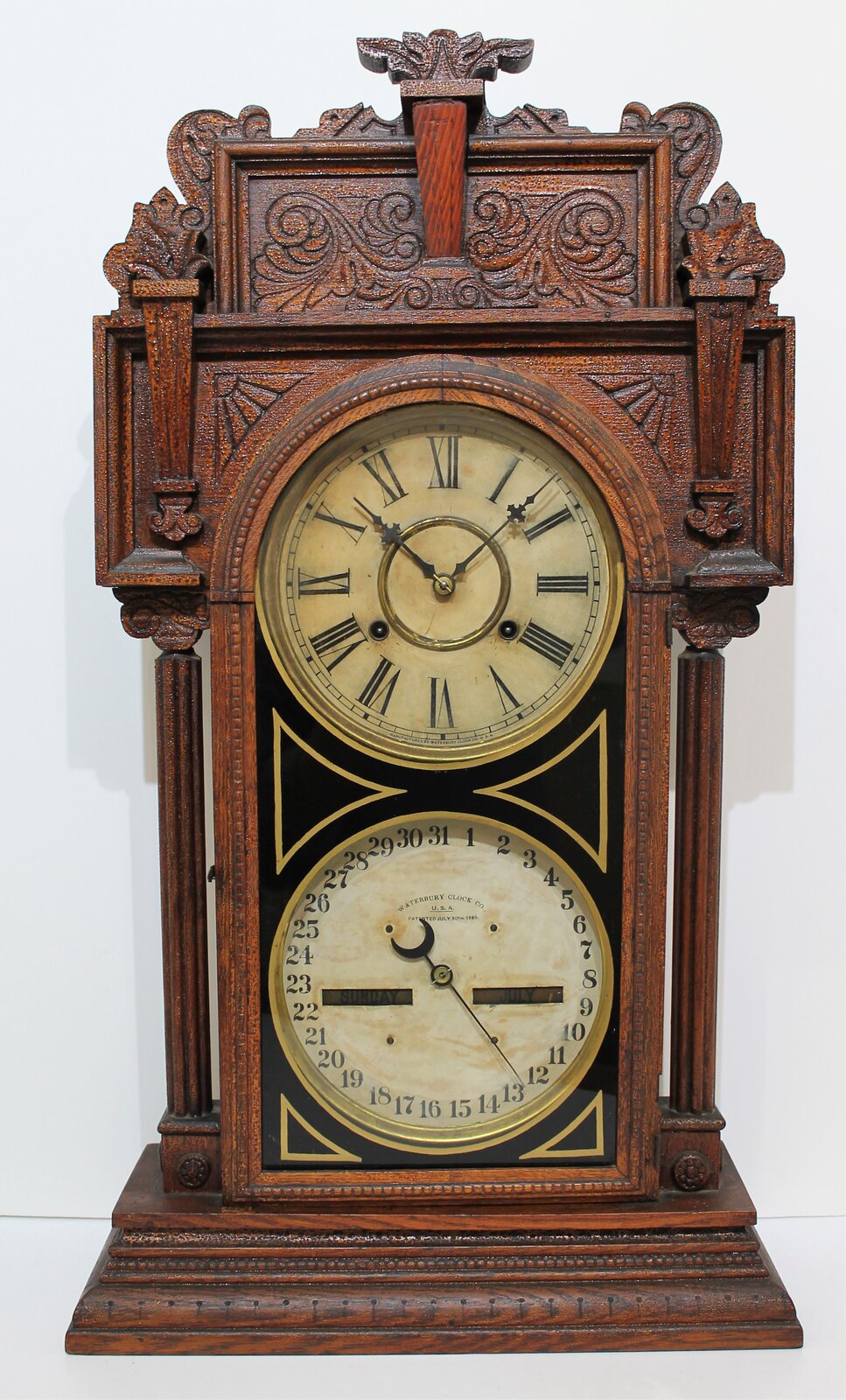 Antique Waterbury Calendar No. 43 Clock — Antique Clocks Price Guide