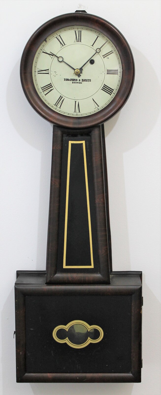 Antique unknown Hatch style box banjo Clock — Antique Clocks Price Guide