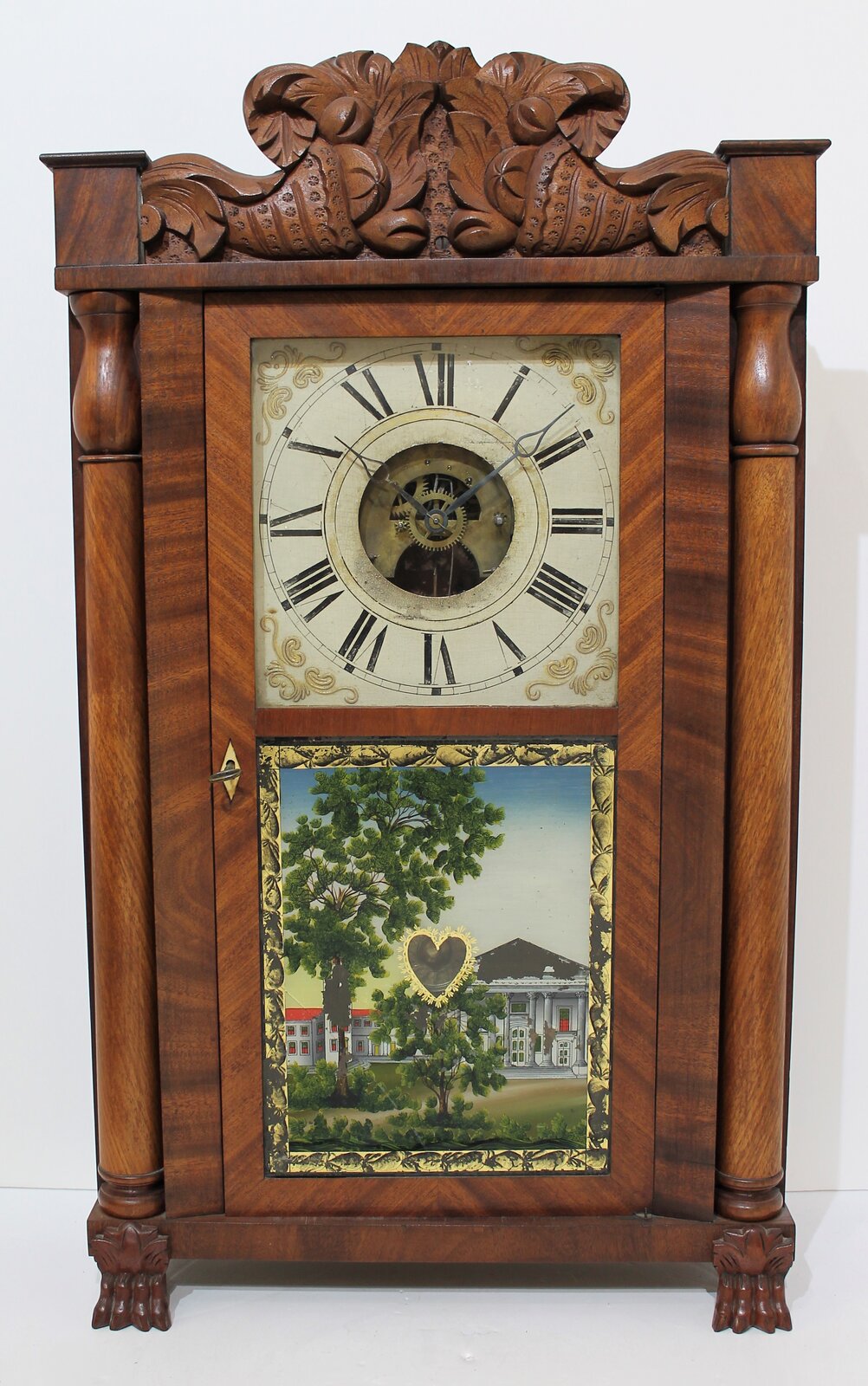 Antique Terry, SB carved splat shelf clock Clock — Antique Clocks Price Guide