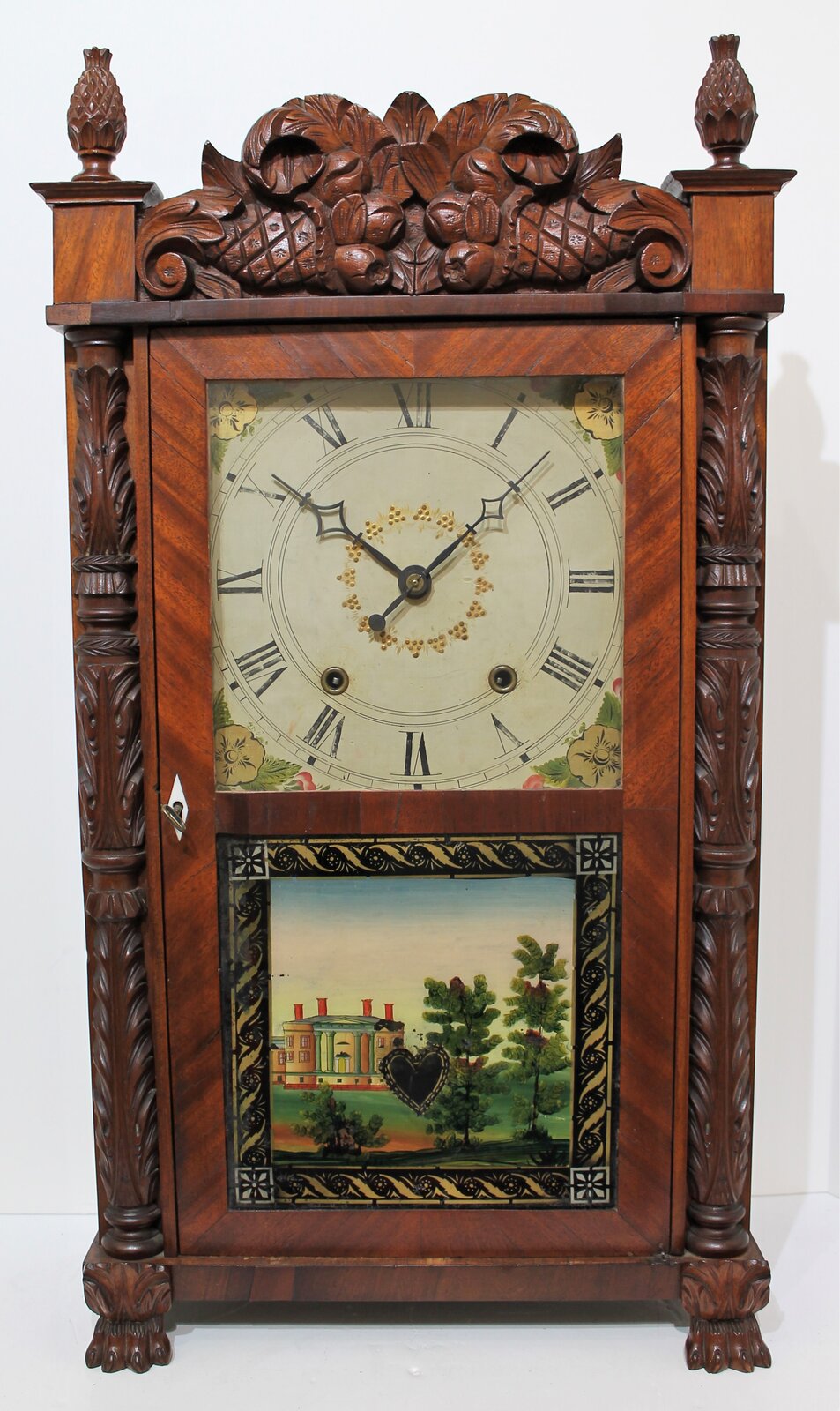Antique Mitchell & Atkins carved C&S Clock — Antique Clocks Price Guide