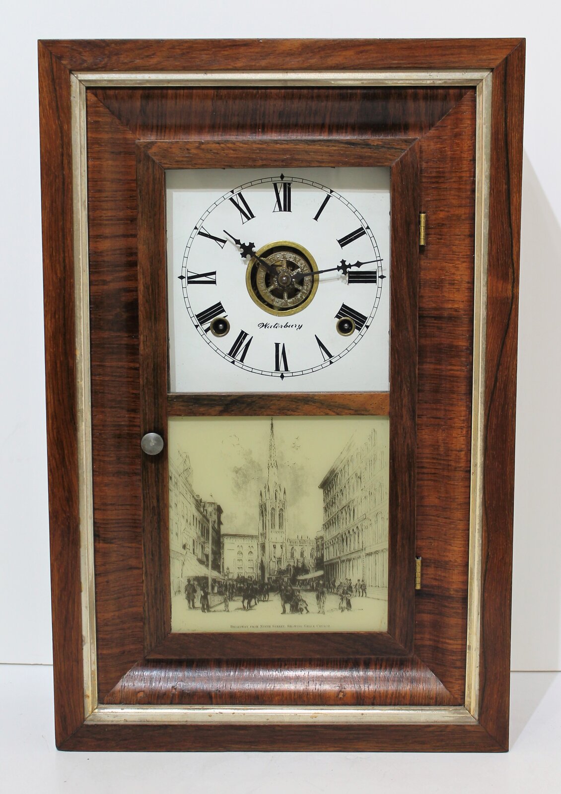 Antique Waterbury Courier Spring Clock — Antique Clocks Price Guide