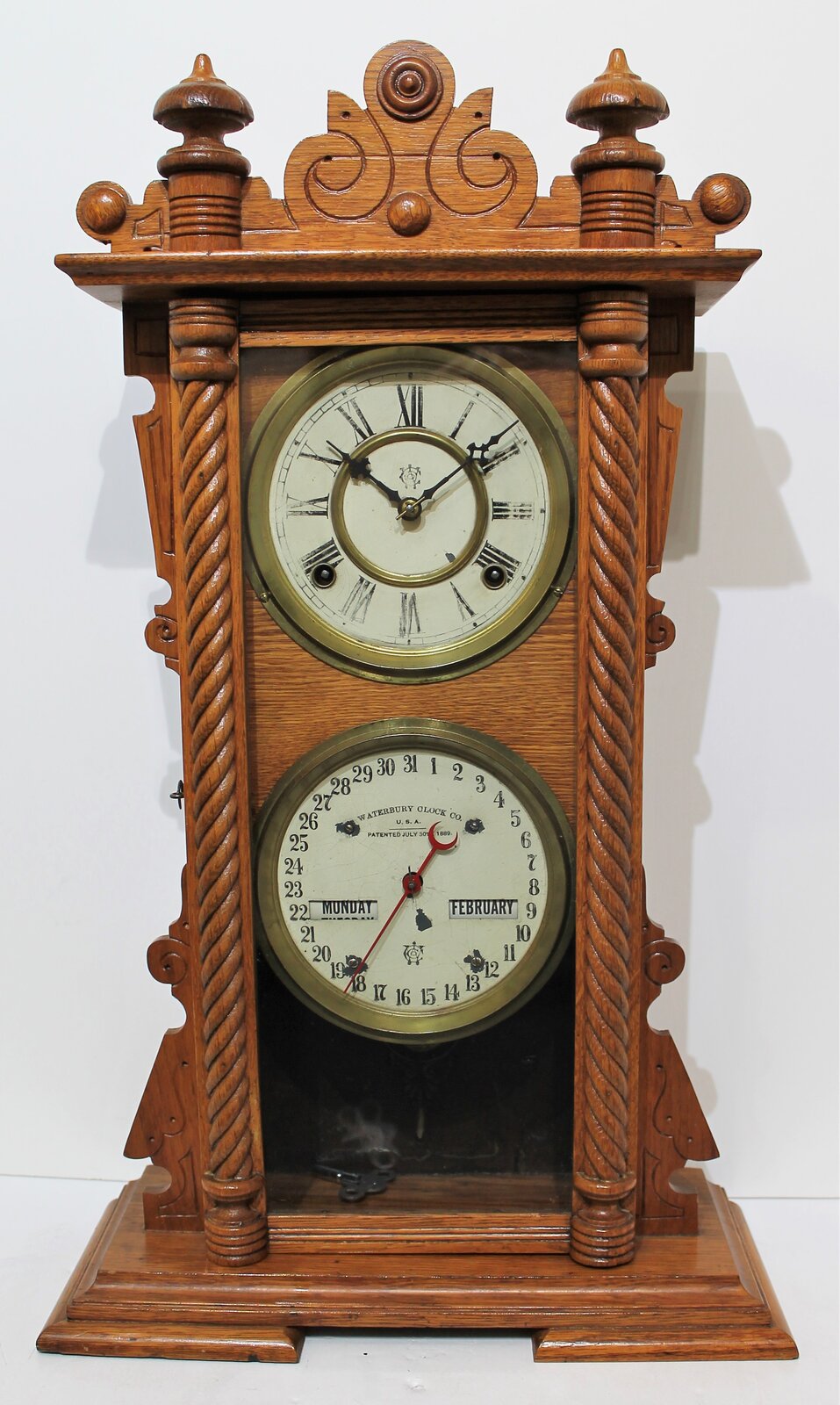 Antique Waterbury Calendar No. 40 Clock — Antique Clocks Price Guide